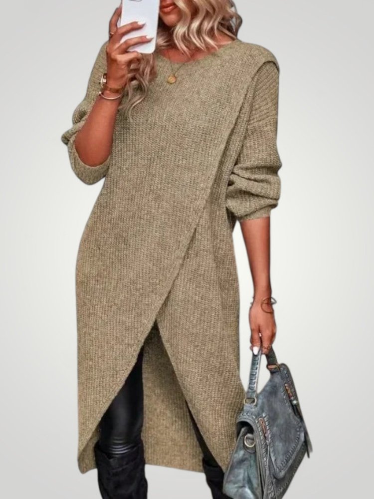 Pull Long Classique Femme Confortable