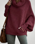 Pull Oversize Chic à Col Roulé 2 - Mode Lumière