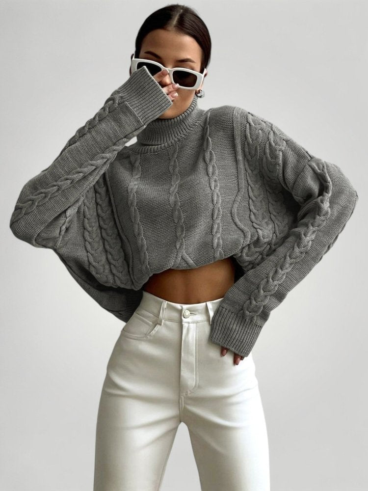 Pull Oversize à Col Roulé Confortable 1 - Mode Lumière