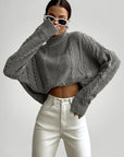 Pull Oversize à Col Roulé Confortable 1 - Mode Lumière