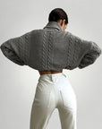 Pull Oversize à Col Roulé Confortable 2 - Mode Lumière