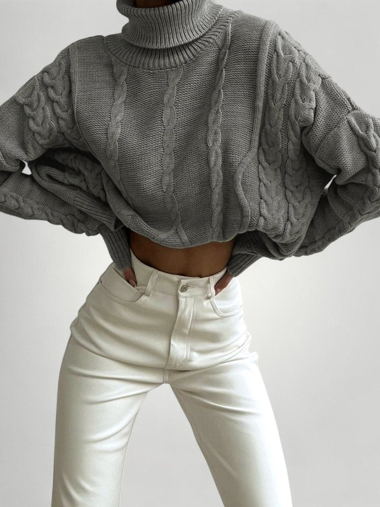 Pull Oversize à Col Roulé Confortable 5 - Mode Lumière
