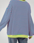 Pull Oversize à Rayures Élégant et Confortable 5 - Mode Lumière