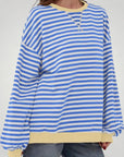 Pull Oversize à Rayures Élégant et Confortable 7 - Mode Lumière