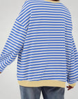 Pull Oversize à Rayures Élégant et Confortable 8 - Mode Lumière
