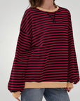 Pull Oversize à Rayures Élégant et Confortable 9 - Mode Lumière