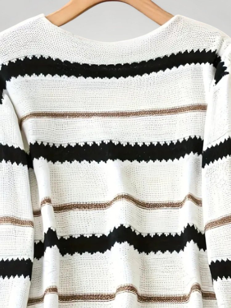 Pull Rayé Élégant et Confortable 3 - Mode Lumière