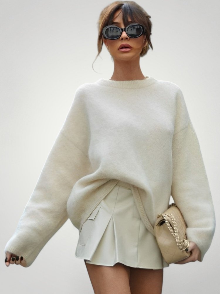 Pull Oversize Confortable et Doux 1 - Mode Lumière