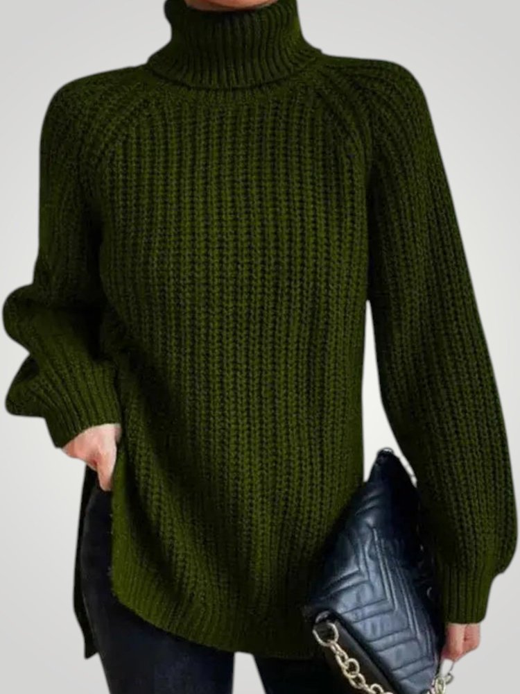 Pull Oversize à Col Roulé Confortable 1 - Mode Lumière