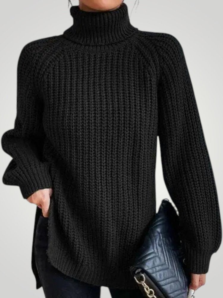 Pull Oversize à Col Roulé Confortable 3 - Mode Lumière