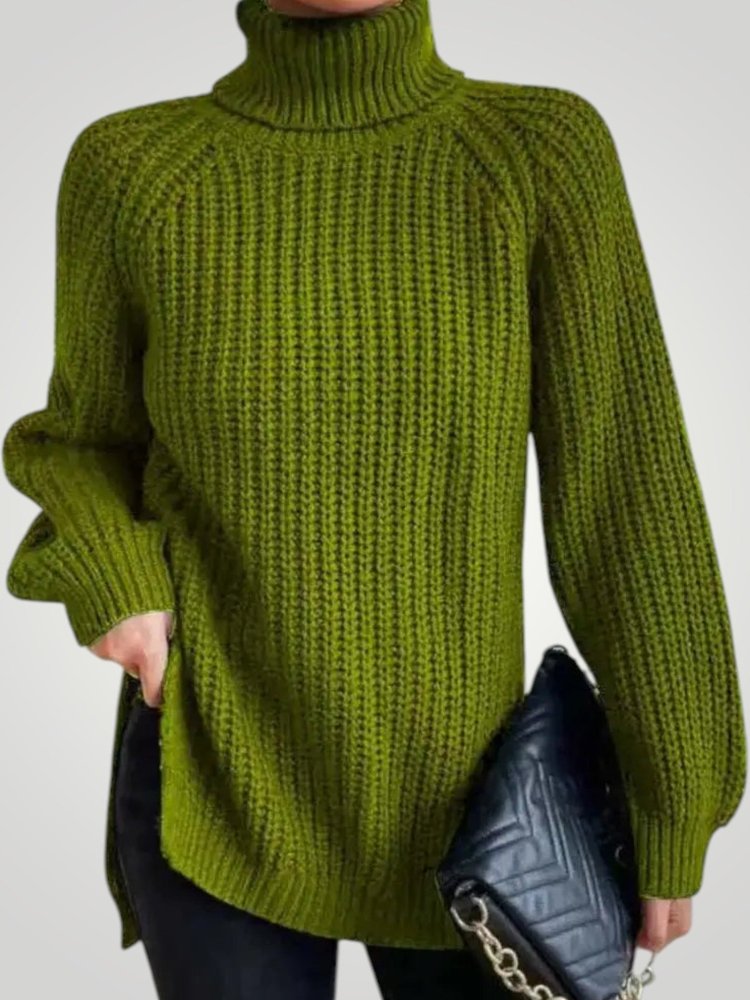 Pull Oversize à Col Roulé Confortable 2 - Mode Lumière