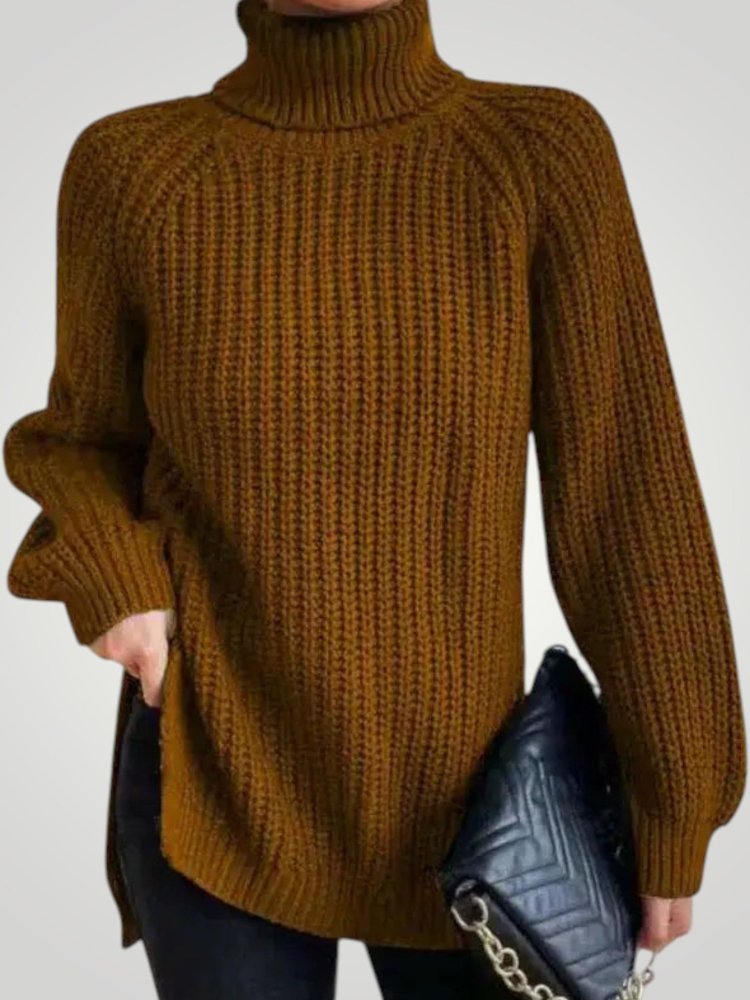 Pull Oversize à Col Roulé Confortable 5 - Mode Lumière