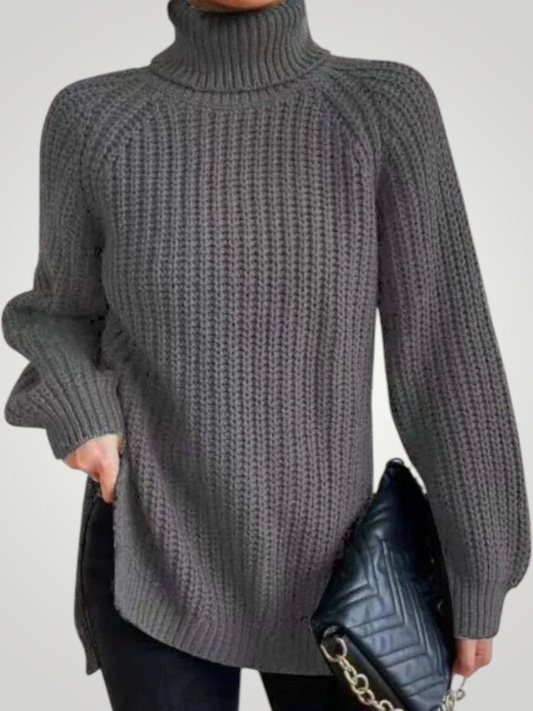 Pull Oversize à Col Roulé Confortable 4 - Mode Lumière