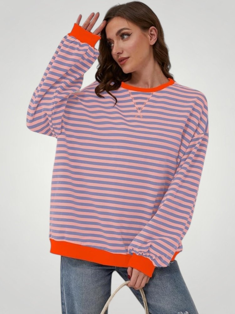 Pull Oversize à Rayures Élégant 7 - Mode Lumière