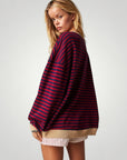 Pull Oversize à Rayures Élégant 5 - Mode Lumière