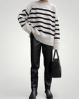 Pull Oversize à Rayures Élégantes 1 - Mode Lumière
