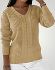 Pull Femme en Tricot à Col V Confortable 2 - Mode Lumière