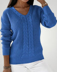 Pull Femme en Tricot à Col V Confortable 3 - Mode Lumière