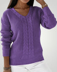 Pull Femme en Tricot à Col V Confortable 6 - Mode Lumière