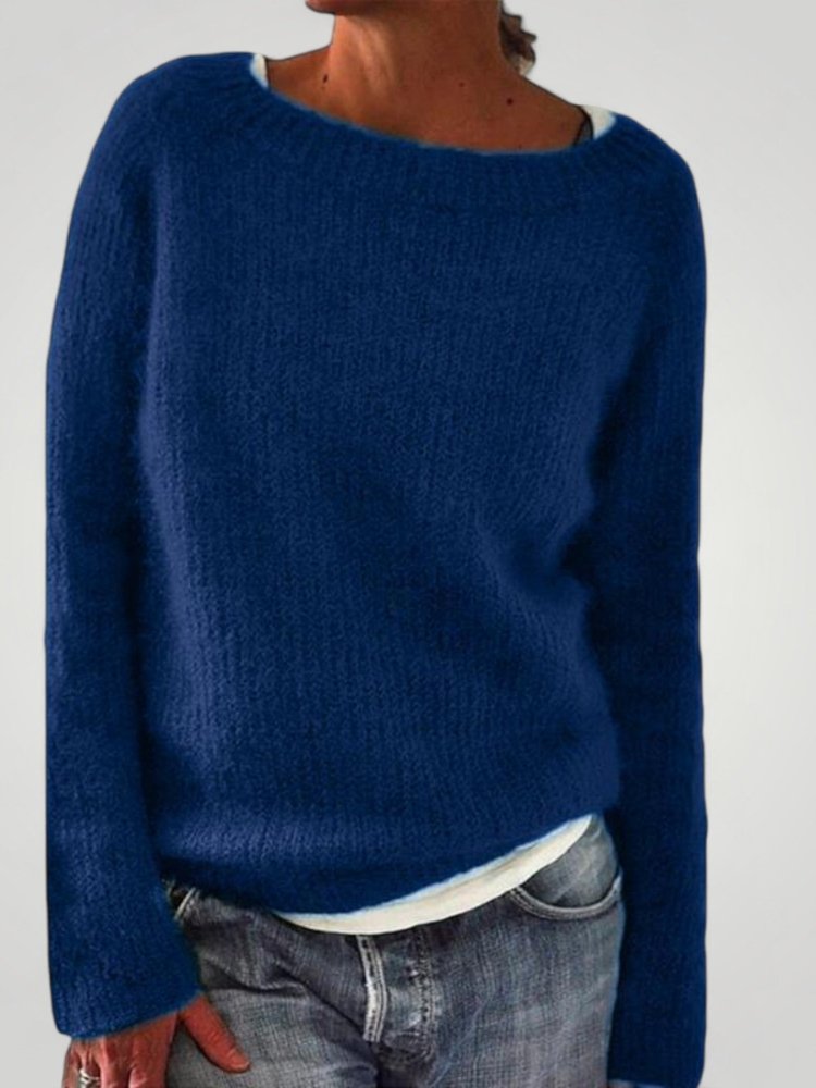 Pull Tricoté Classique à Col Rond Élégant 6 - Mode Lumière
