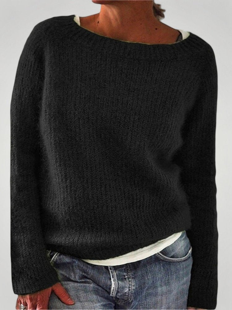 Pull Tricoté Classique à Col Rond Élégant 5 - Mode Lumière