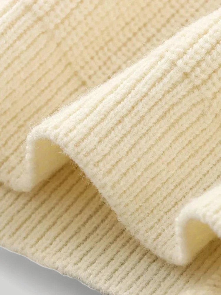Pull Tricoté Élégant avec Détail Nœud 6 - Mode Lumière