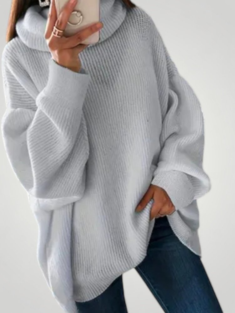 Pull Tricoté Oversize Chic et Confortable 2 - Mode Lumière