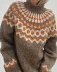 Pull Vintage à Col Roulé Chic et Confortable 1 - Mode Lumière