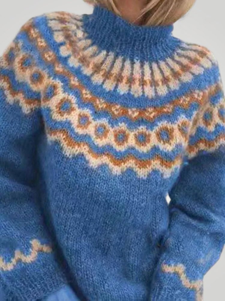 Pull Vintage à Col Roulé Chic et Confortable 2 - Mode Lumière