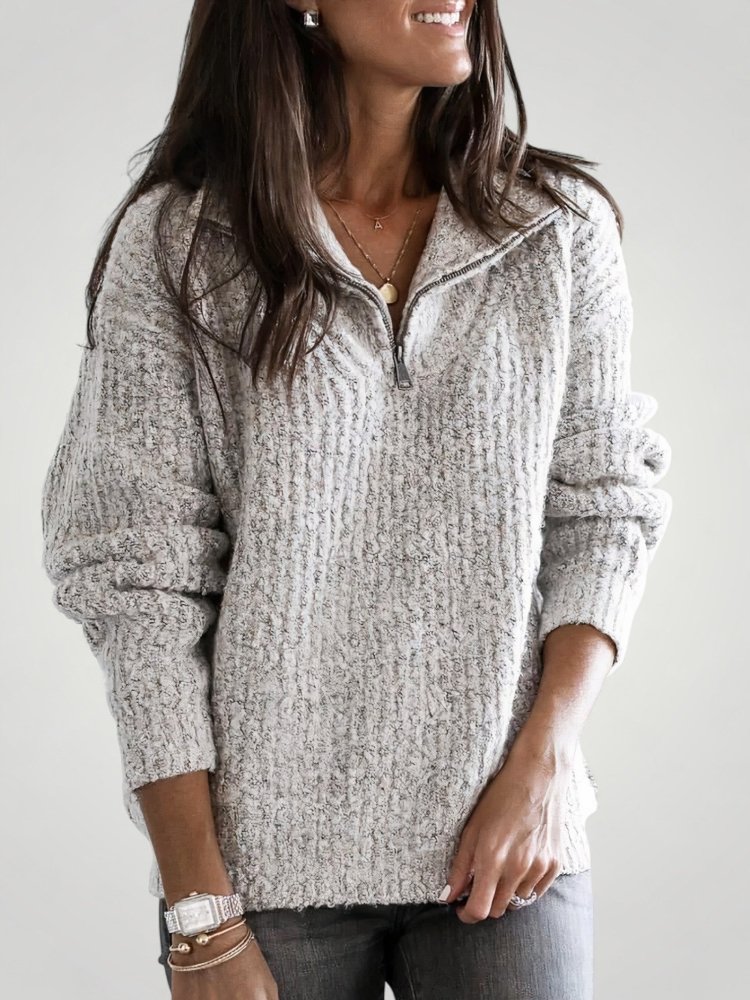 Pull Zippé Chic et Confortable 1 - Mode Lumière