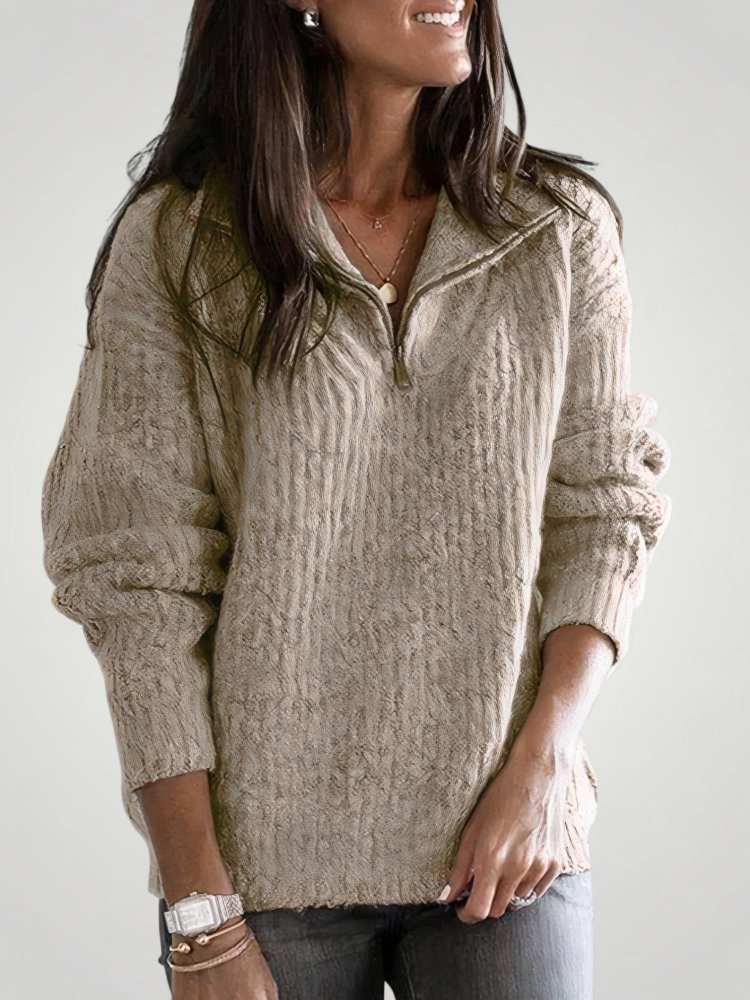 Pull Zippé Chic et Confortable 4 - Mode Lumière