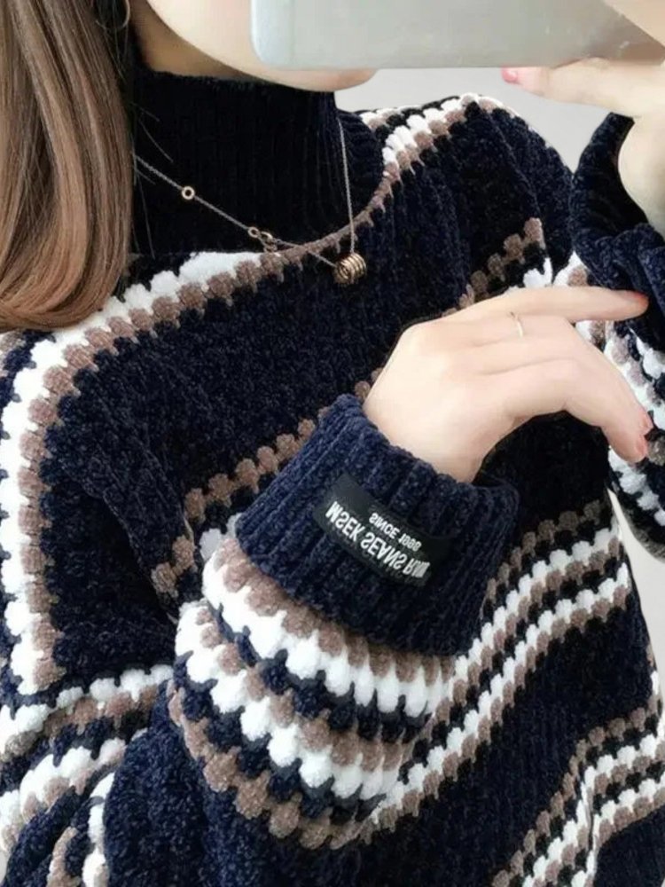 Pull à Col Montant Doux et Confortable 4 - Mode Lumière