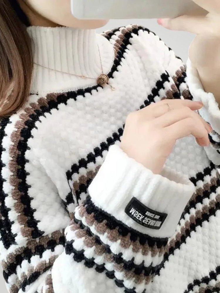 Pull à Col Montant Doux et Confortable 5 - Mode Lumière