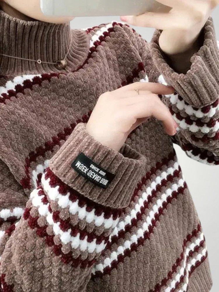 Pull à Col Montant Doux et Confortable 6 - Mode Lumière