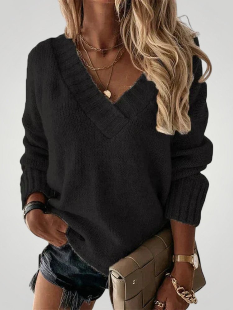 Pull à Col V Élégant et Confortable 4 - Mode Lumière