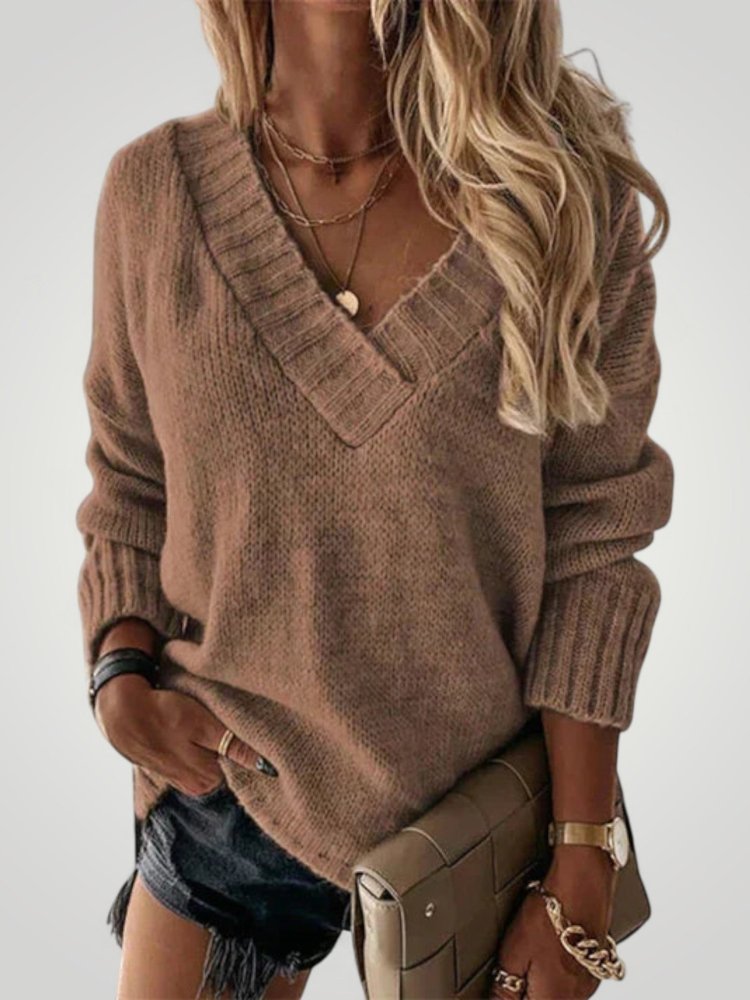 Pull à Col V Élégant et Confortable 5 - Mode Lumière