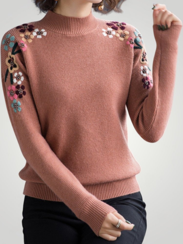 Pull à Fleurs Élégant et Confortable 2 - Mode Lumière