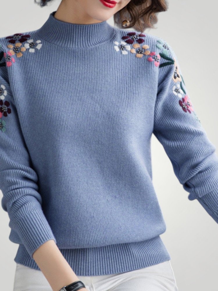 Pull à Fleurs Élégant et Confortable 3 - Mode Lumière