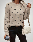 Pull à Motif Cœur Élégant et Confortable 1 - Mode Lumière