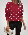 Pull à Motif Cœur Élégant et Confortable 5 - Mode Lumière