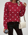 Pull à Motif Cœur Élégant et Confortable 6 - Mode Lumière
