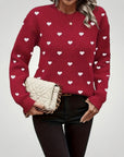 Pull à Motif Cœur Élégant et Confortable 8 - Mode Lumière