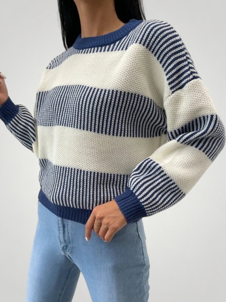 Pull à Rayures Chic et Confortable 1 - Mode Lumière