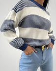 Pull à Rayures Chic et Confortable 2 - Mode Lumière