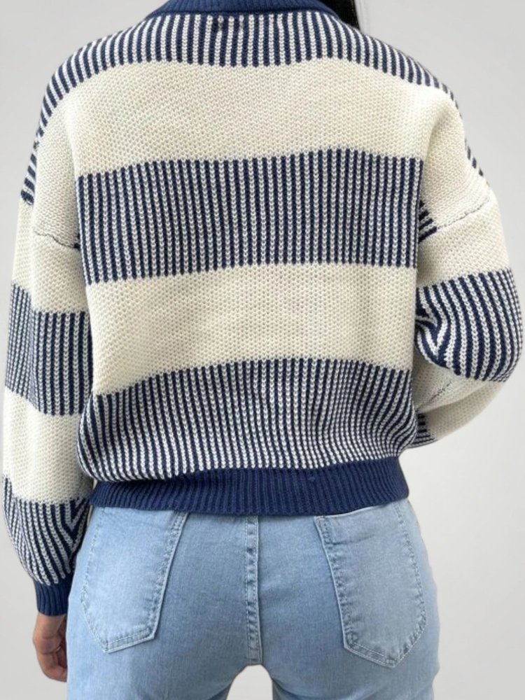 Pull à Rayures Chic et Confortable 3 - Mode Lumière