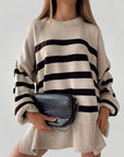 Pull à Rayures Horizontales Confortable 3 - Mode Lumière