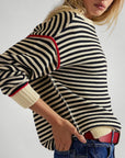Pull à Rayures Horizontales Élégant 3 - Mode Lumière