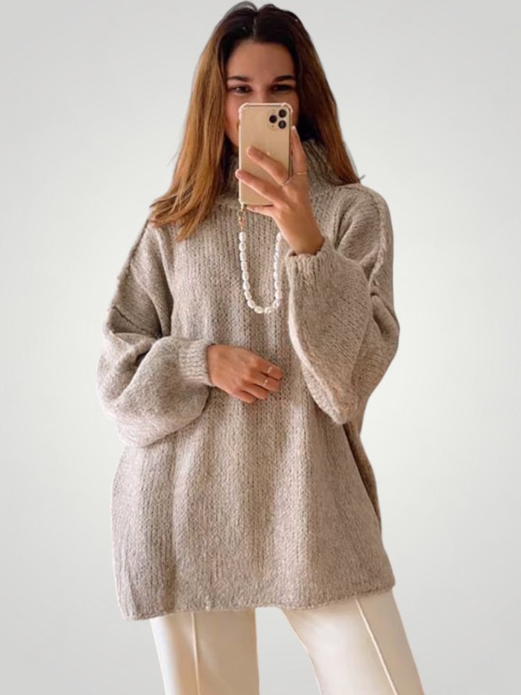 Pull d’Automne Oversize Chic et Confortable 5 - Mode Lumière