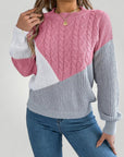 Pull d'Hiver Torsadé Confortable pour Femme 1 - Mode Lumière