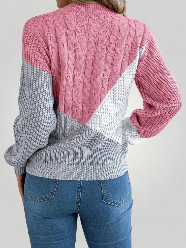 Pull d'Hiver Torsadé Confortable pour Femme 2 - Mode Lumière
